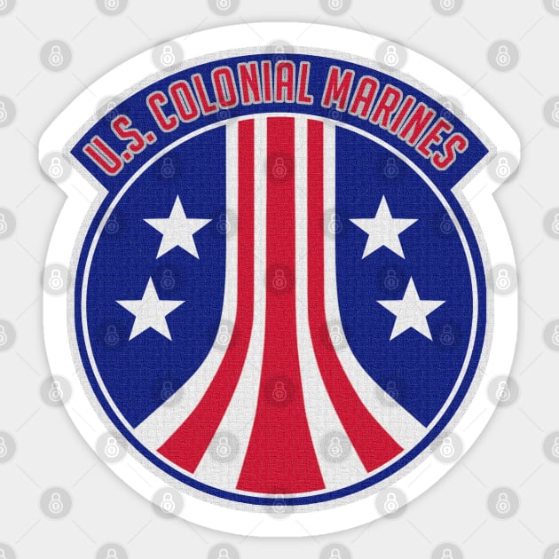 US Colonial Marines Patch Sticker by PopCultureShirts